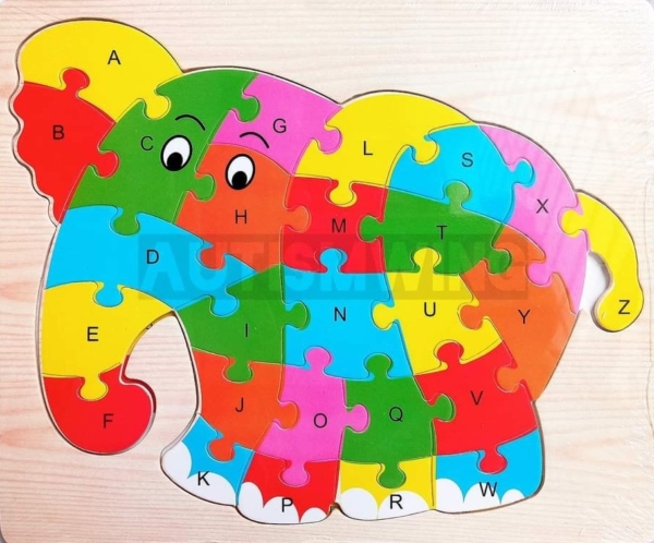 Alphabets Puzzle-Elephant