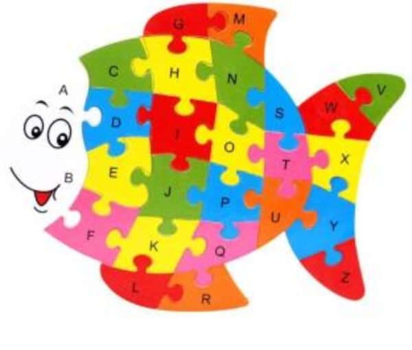 Alphabets & Numbers Puzzle-Fish