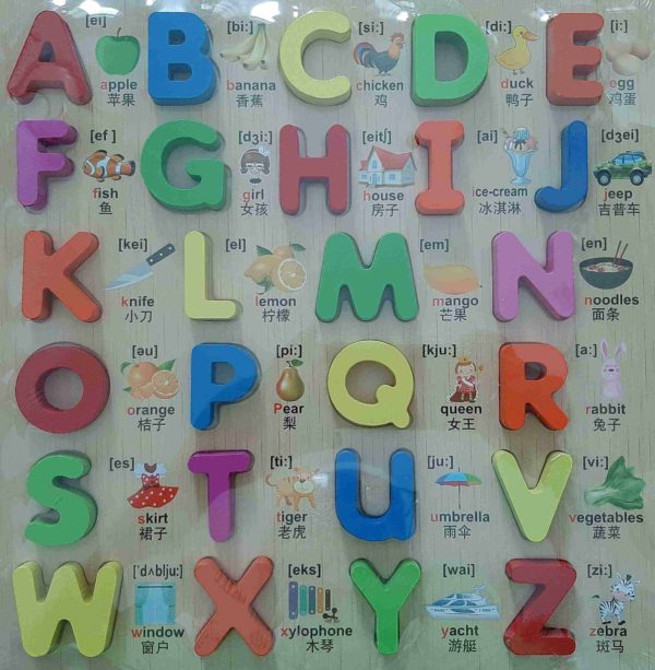 Board of Capital Letters With Words