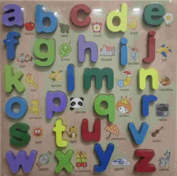 Board of Small Letters with Words