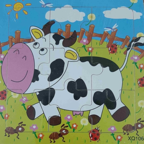 Mini Jigsaw Puzzle - Bull