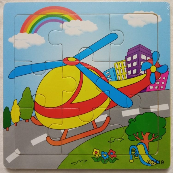 Mini Jigsaw Puzzle - Helicopter