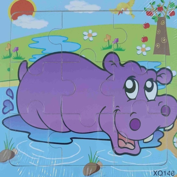 Mini Jigsaw Puzzle - Hippopotamus