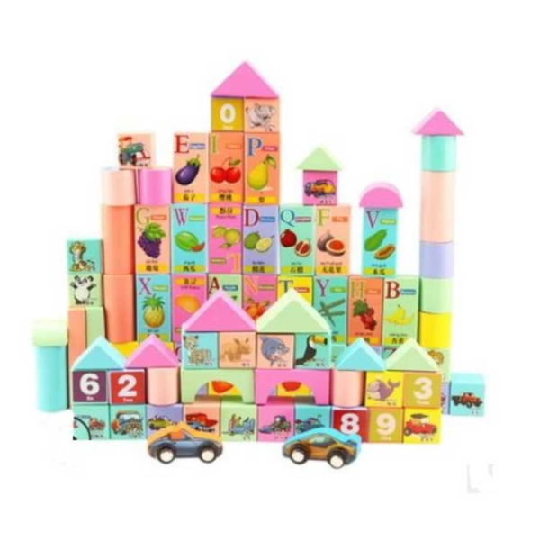 Wooden Building Blocks (100pcs)