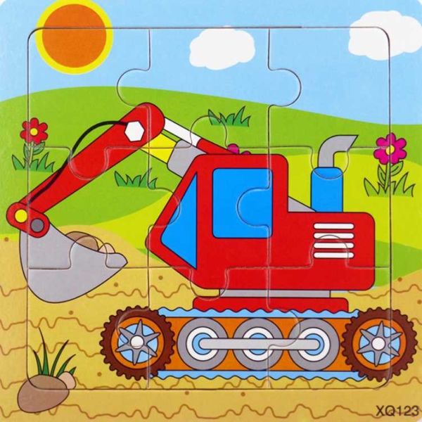 Mini Jigsaw Puzzle-Excavator