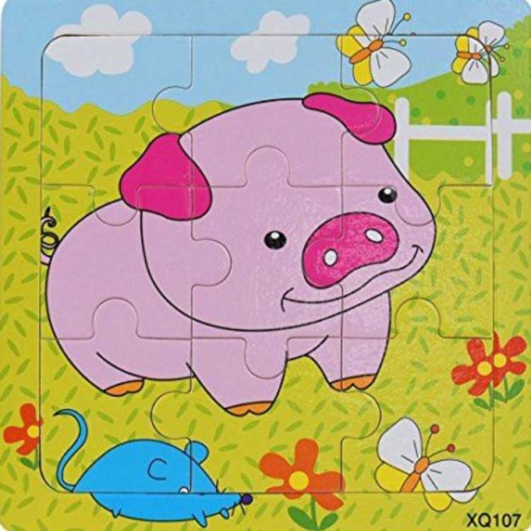 Mini Jigsaw Puzzle - Pig