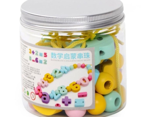 Numbers and Beads Necklace Set